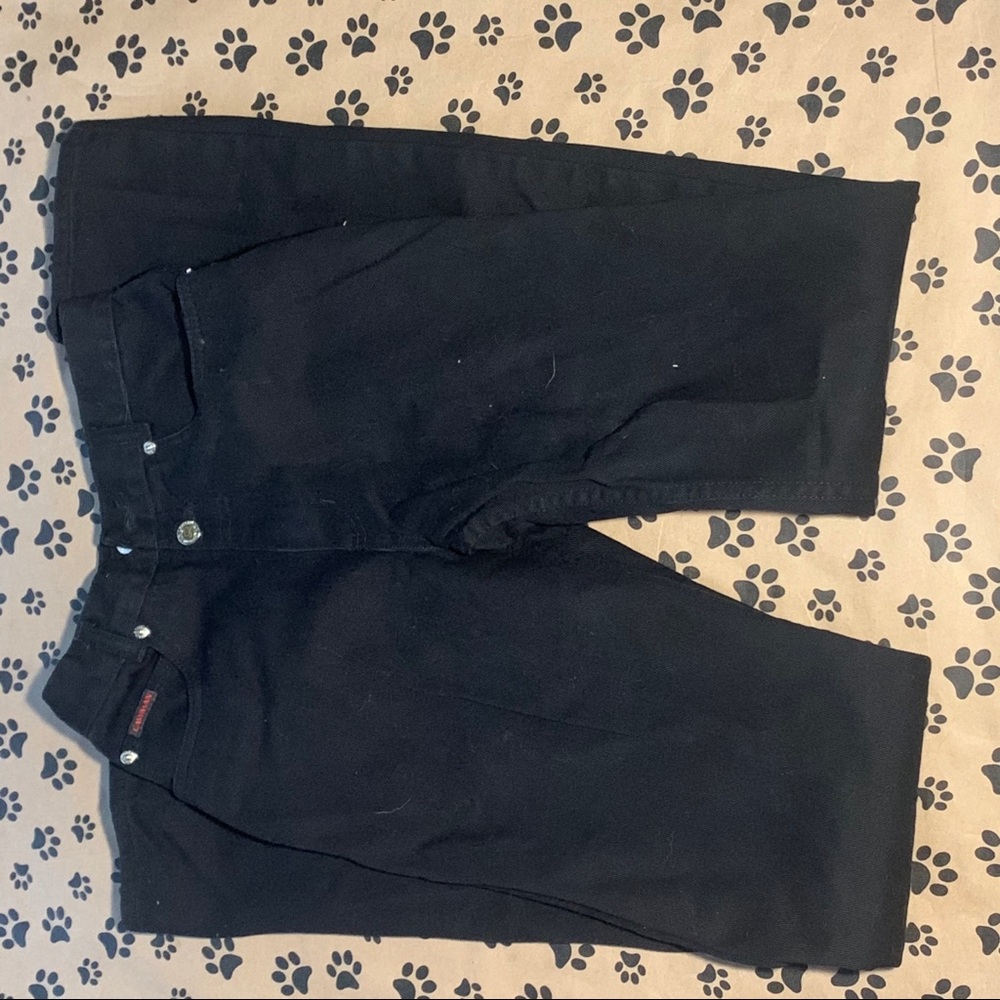 Black detailed lawman jeans